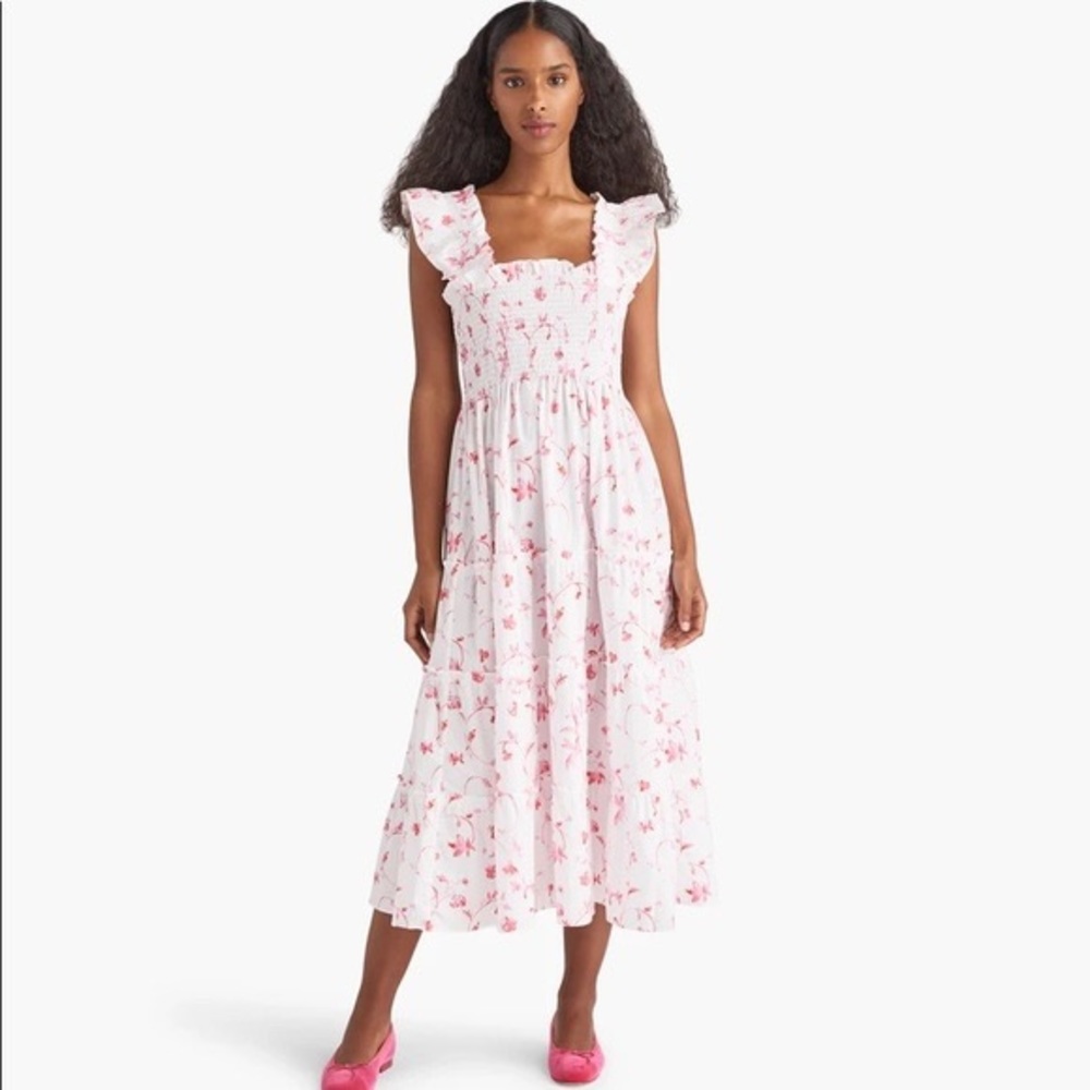Hill House Home The Ellie Nap Dress in Rose Botanical
